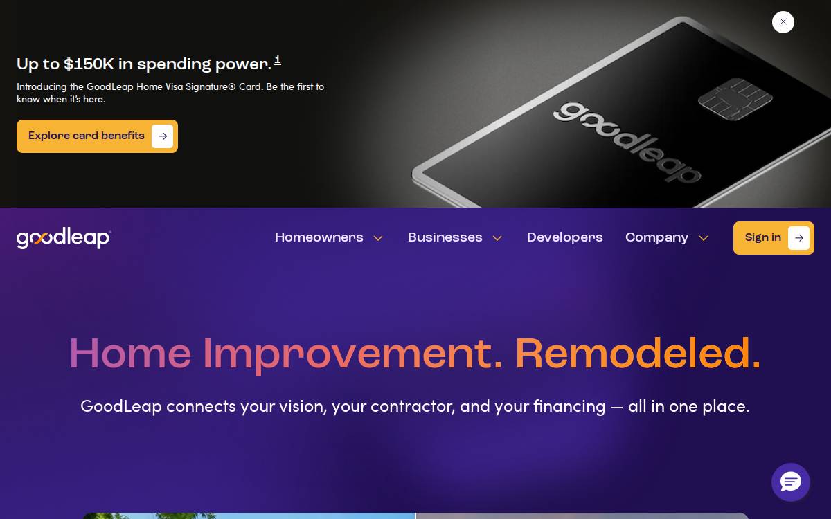 GoodLeap website preview