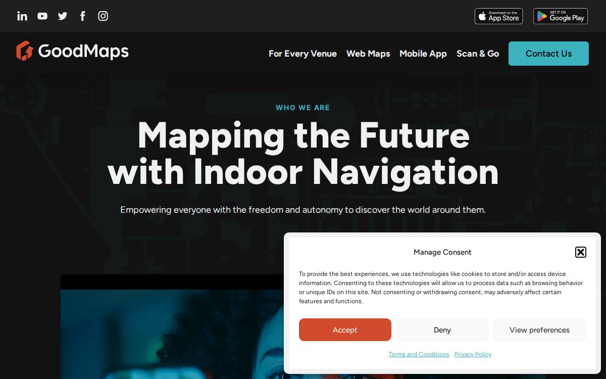 GoodMaps Venture Capital website preview