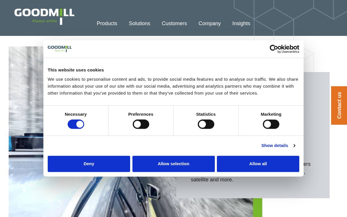 Goodmill Systems website preview