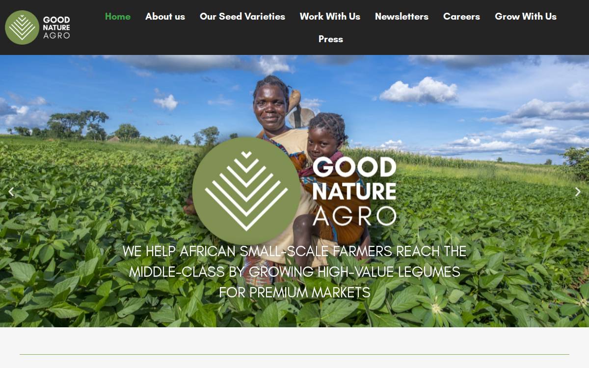Good Nature Agro website preview