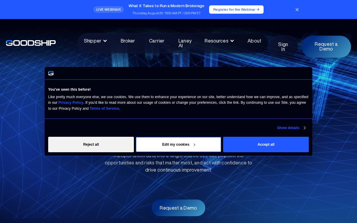 Goodship website preview