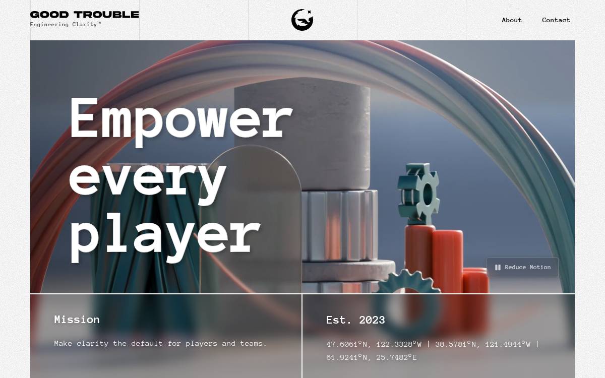 Good Trouble website preview