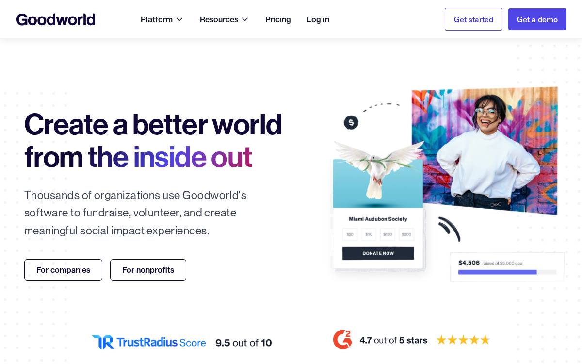 GoodWorld website preview