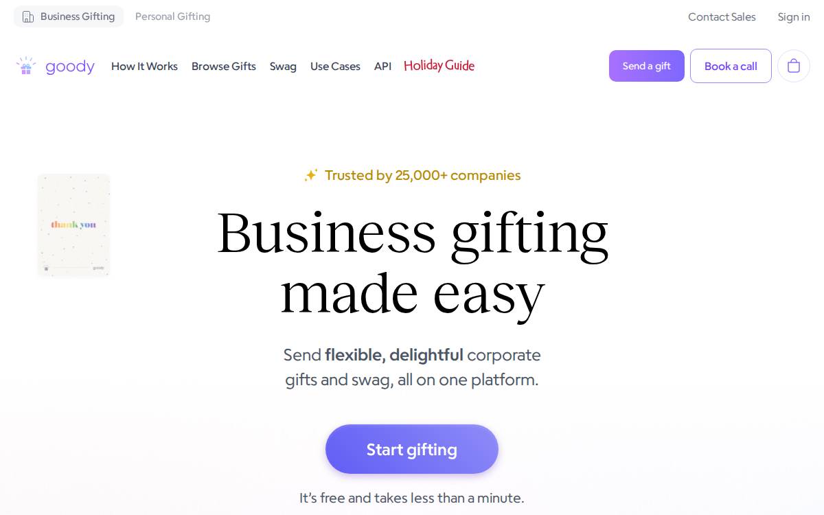 Goody website preview