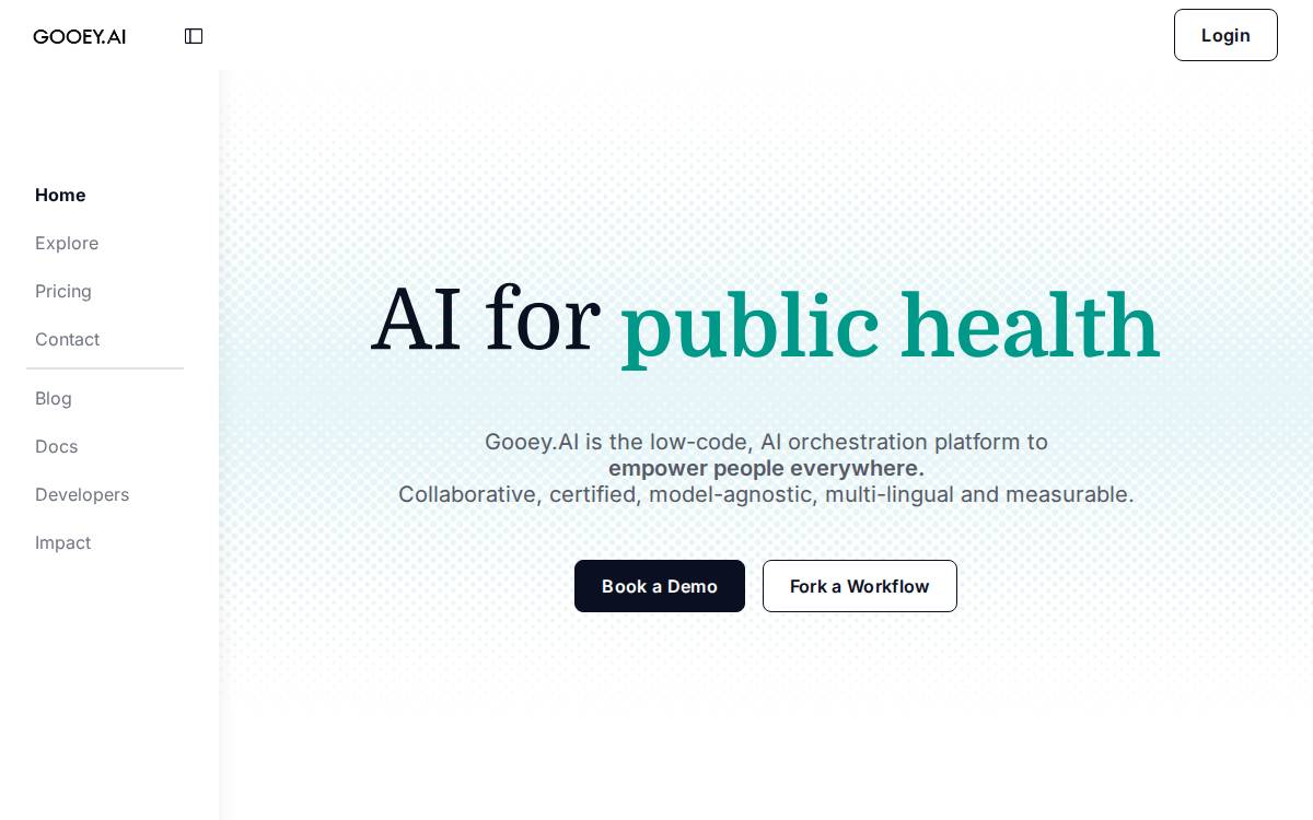 Gooey.ai founders Sean Blagsvedt, Archna Prasad website preview
