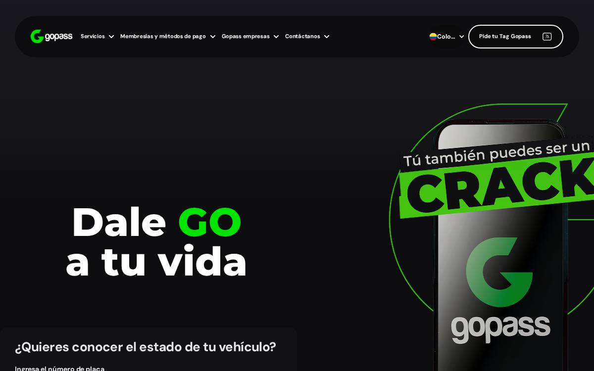 Gopass website preview