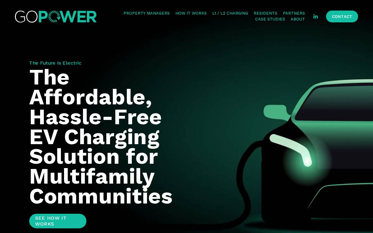GoPower EV website preview