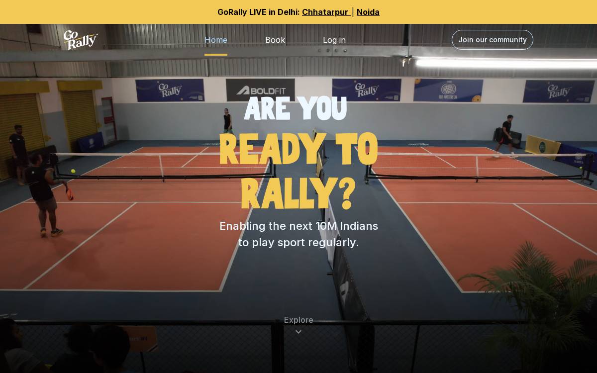 Gorally website preview