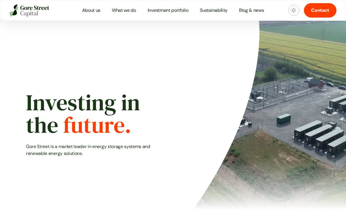 Gore Street Capital website preview