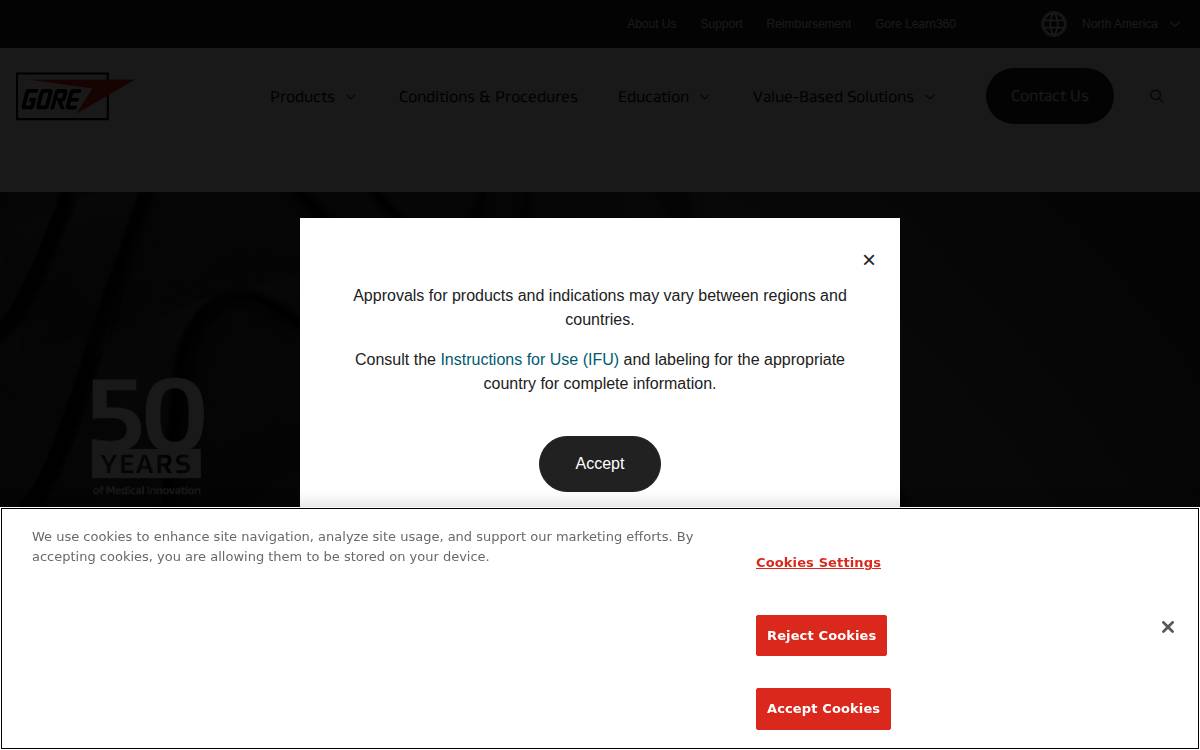 Goremedical website preview