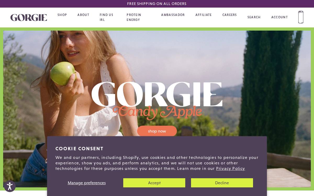 Gorgie website preview