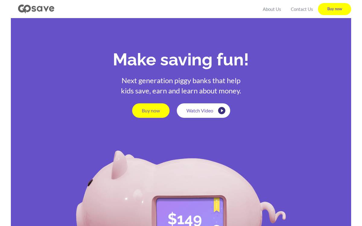 GoSave website preview