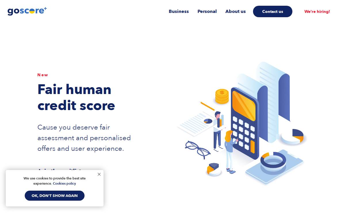 goscore website preview