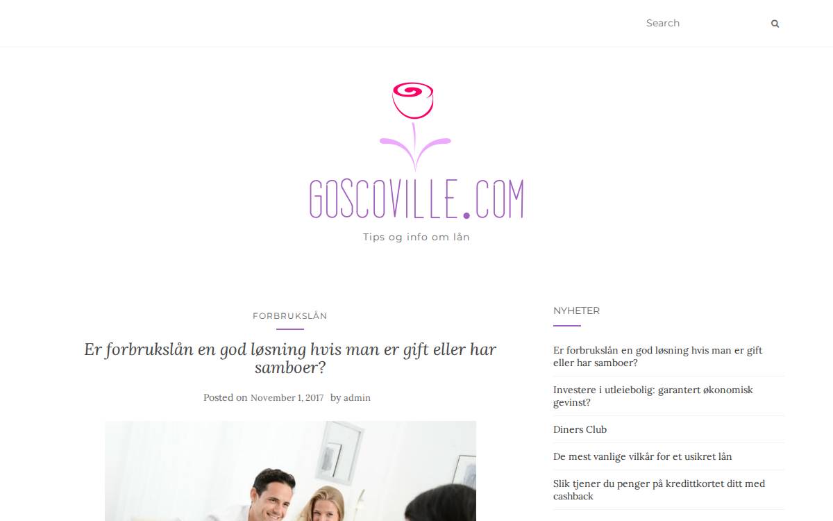 Goscoville website preview