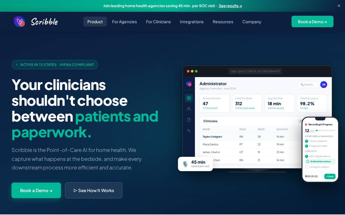 Goscribble website preview