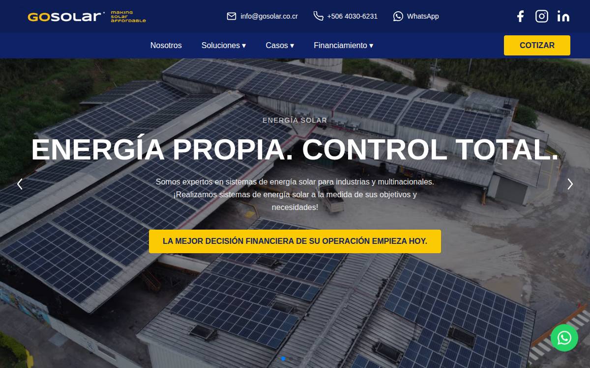 GoSolar website preview