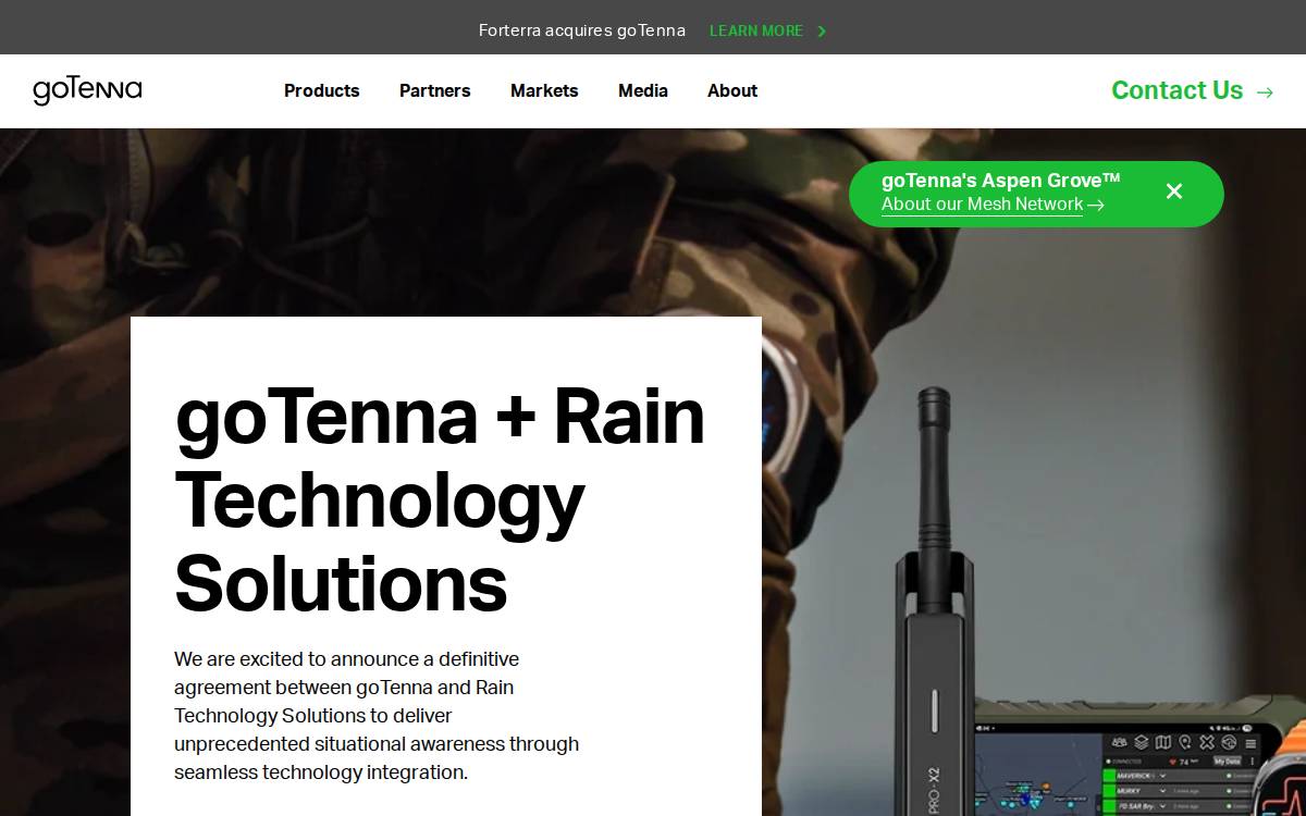 goTenna website preview