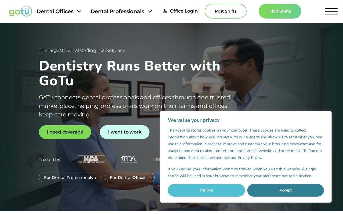 GoTu website preview