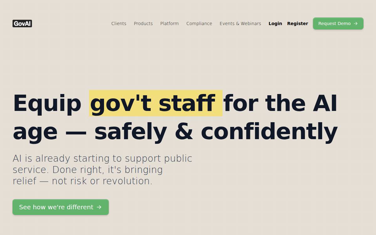 Govai website preview