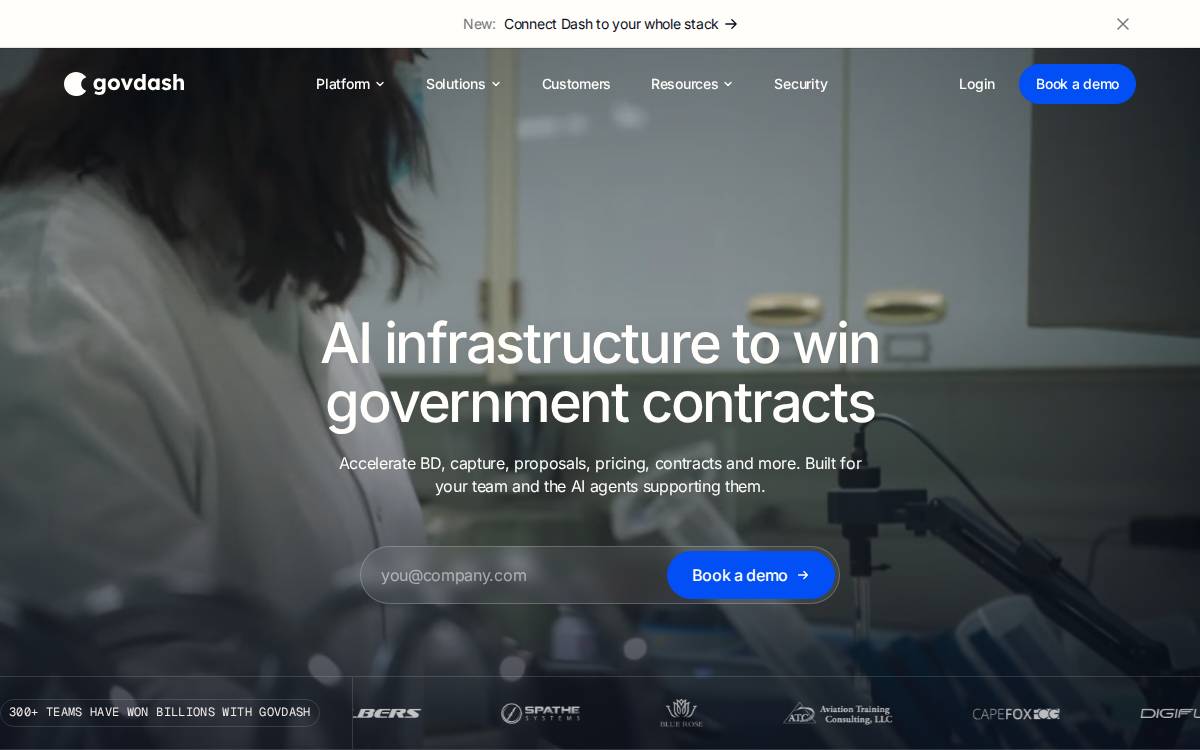 GovDash website preview