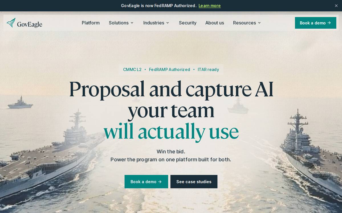 GovEagle website preview