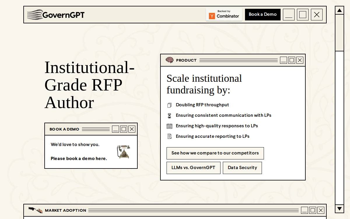 GovernGPT website preview