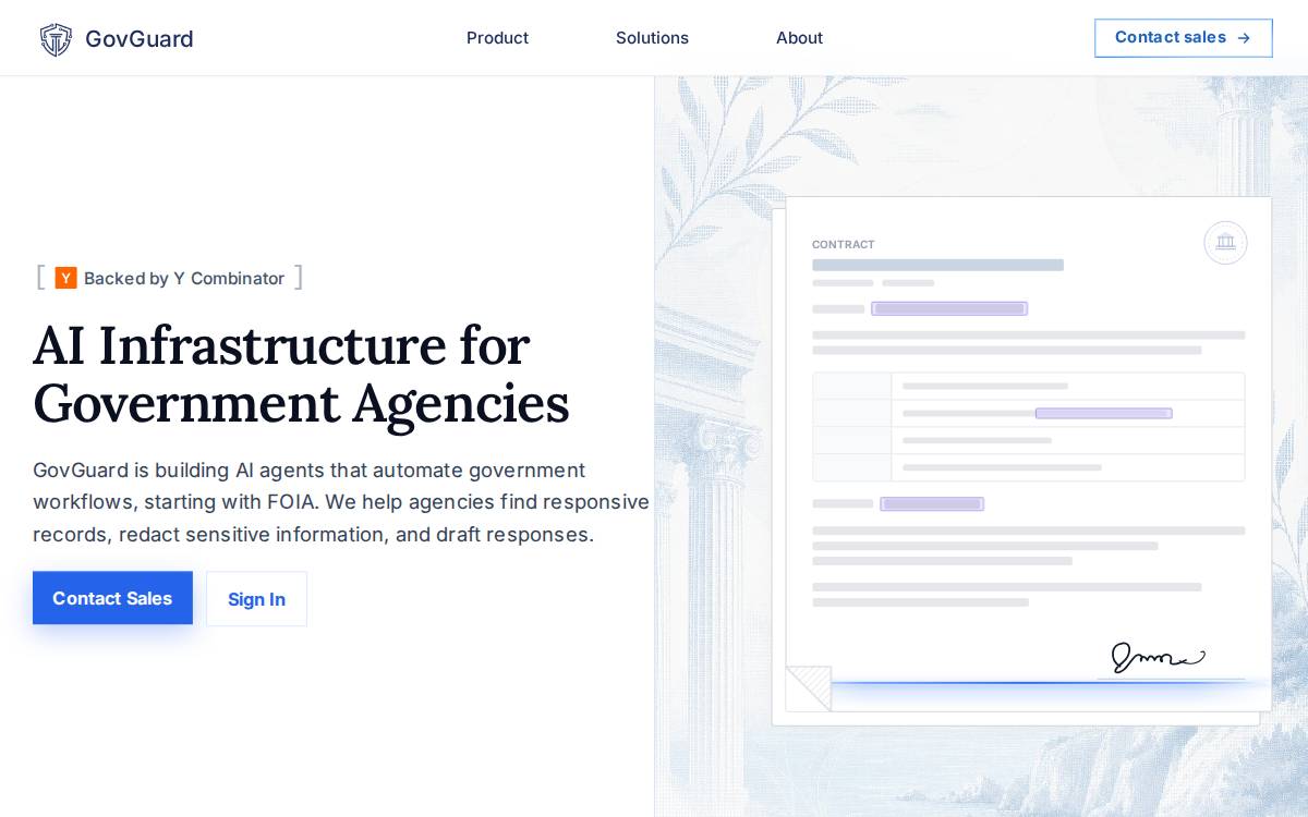 GovGuard website preview