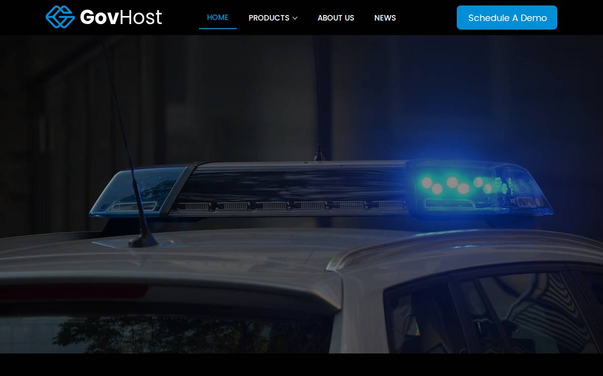 GovHost website preview