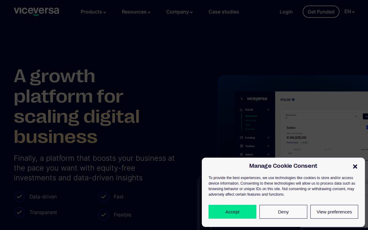 Goviceversa website preview