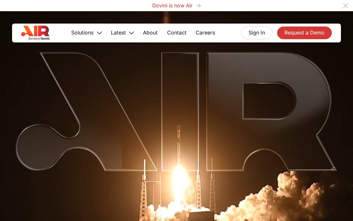 Govini website preview