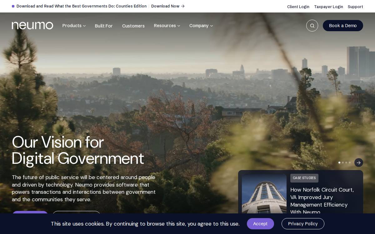 Govos website preview