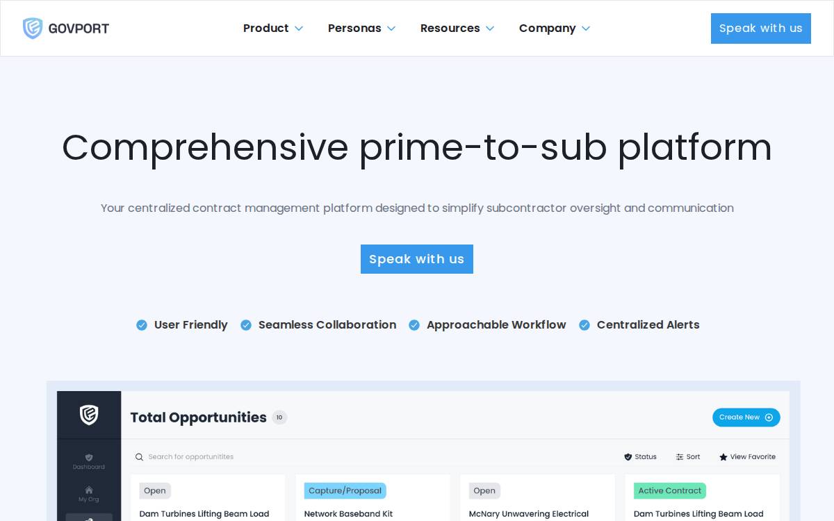 GovPort website preview
