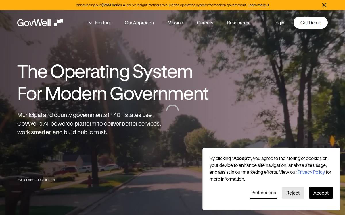 GovWell website preview