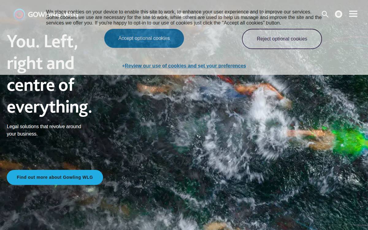 Gowling WLG website preview