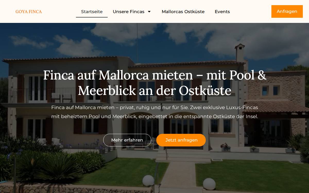GOYA FINCAS website preview