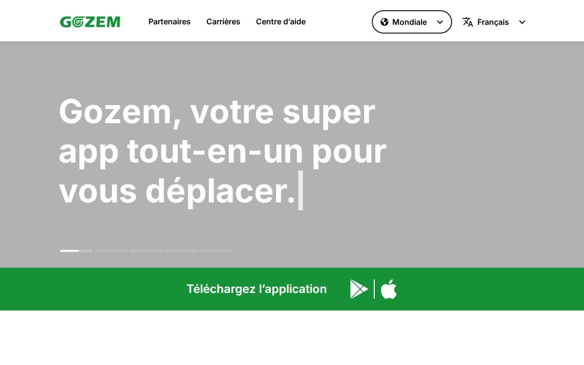 Gozem website preview