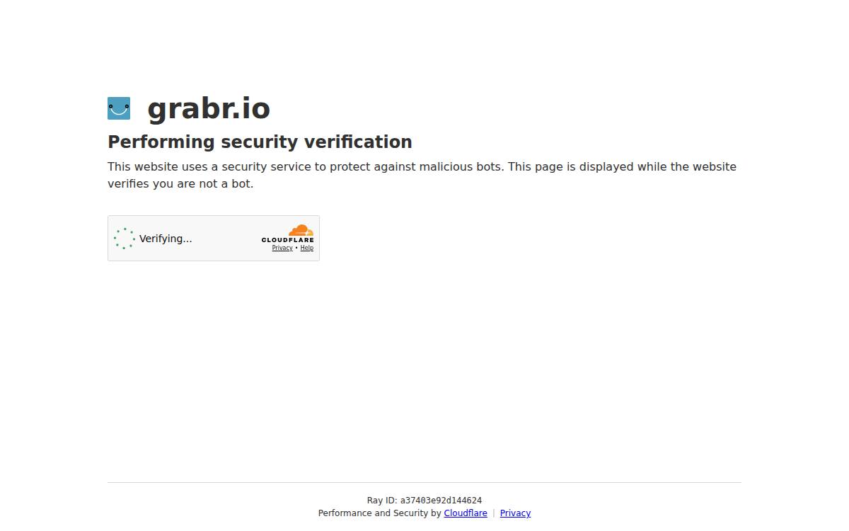 Grabr website preview