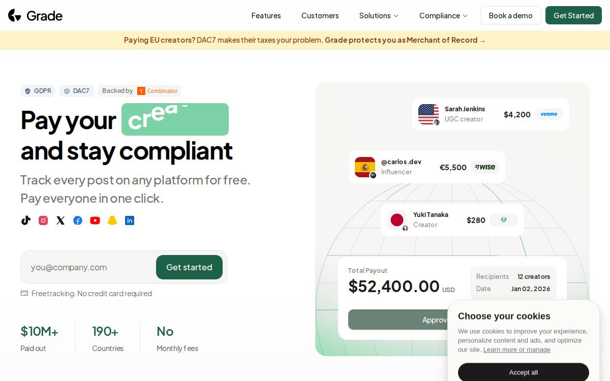 Grade website preview