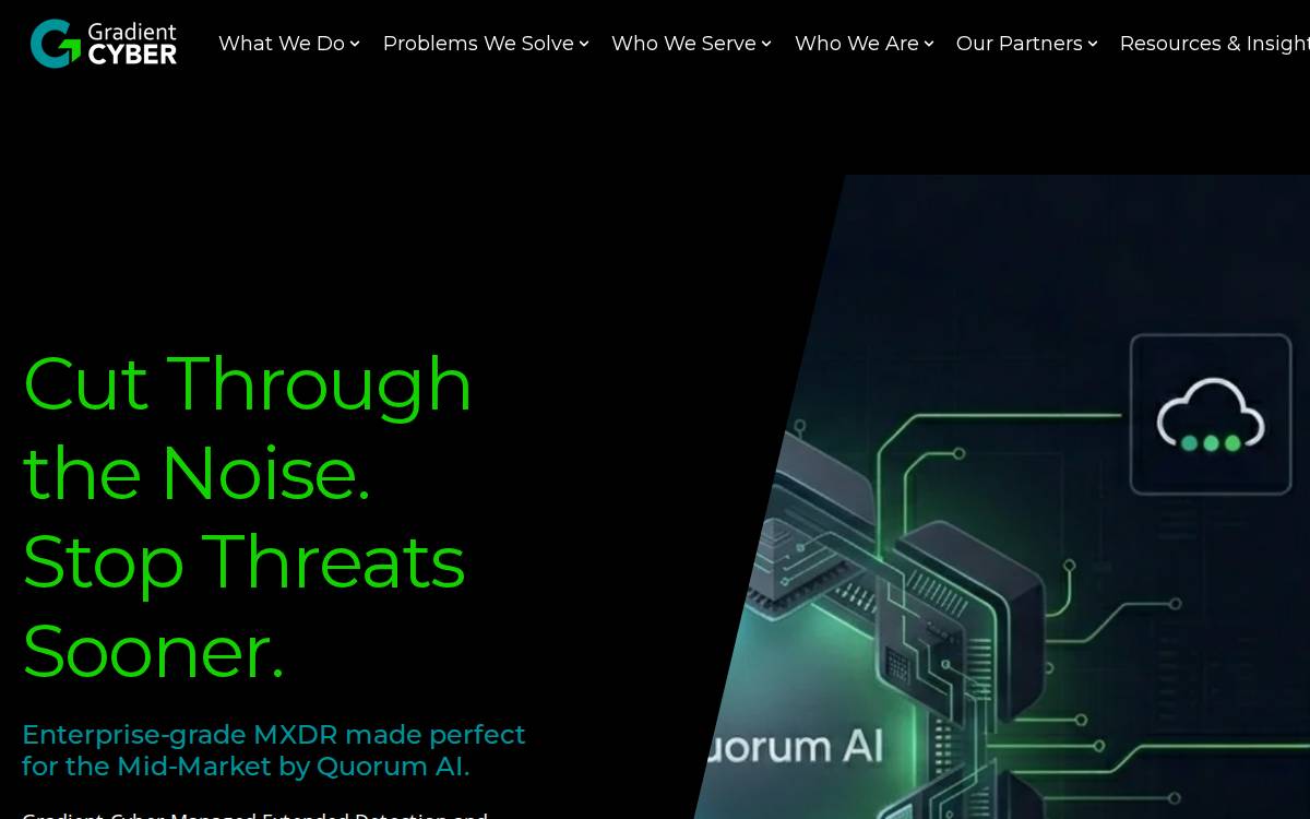 Gradient Cyber website preview