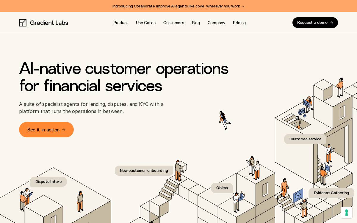 Gradient Labs website preview