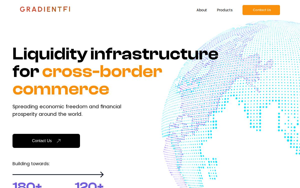 Gradientfi website preview