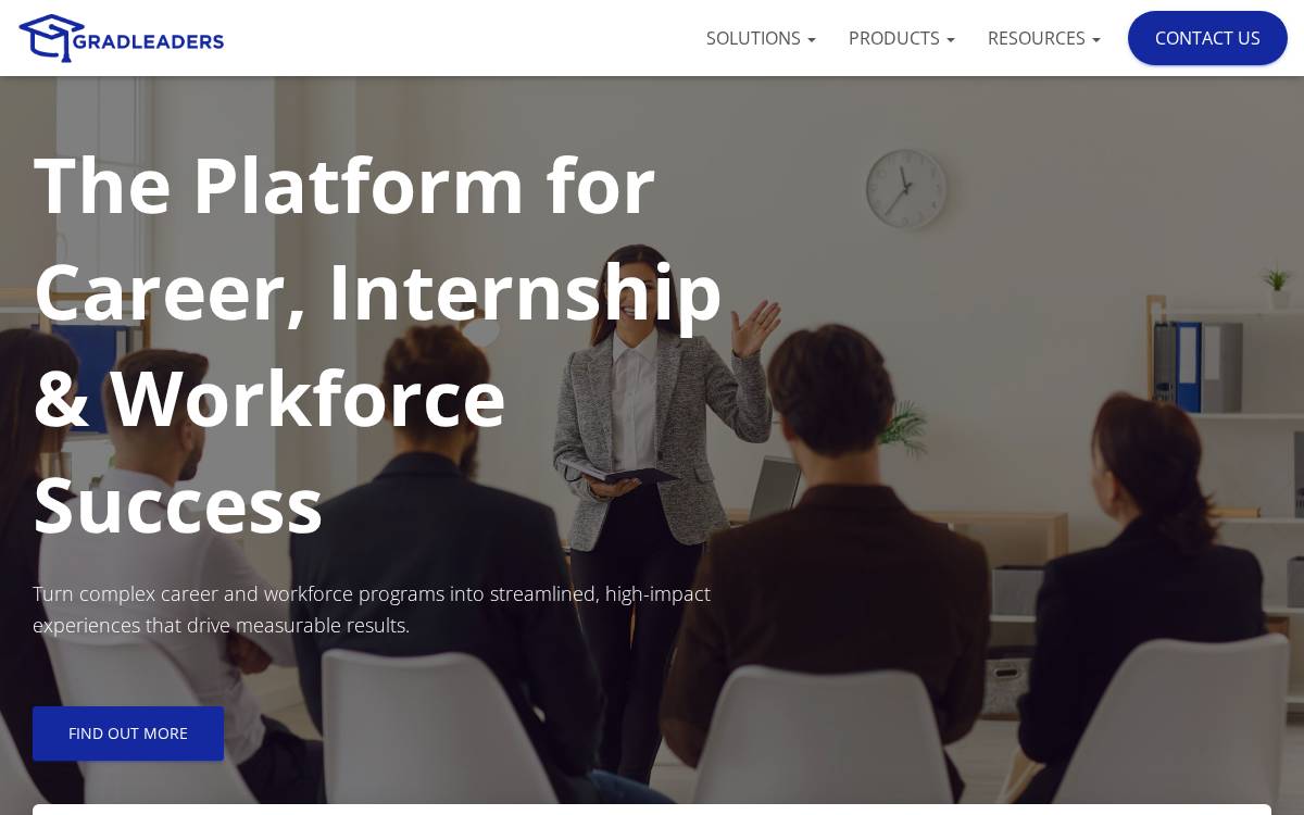 GradLeaders website preview