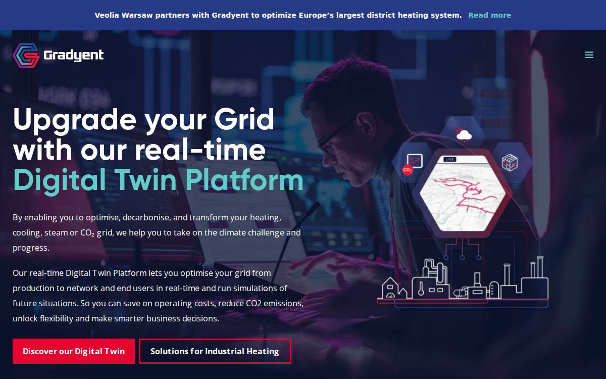 Gradyent website preview