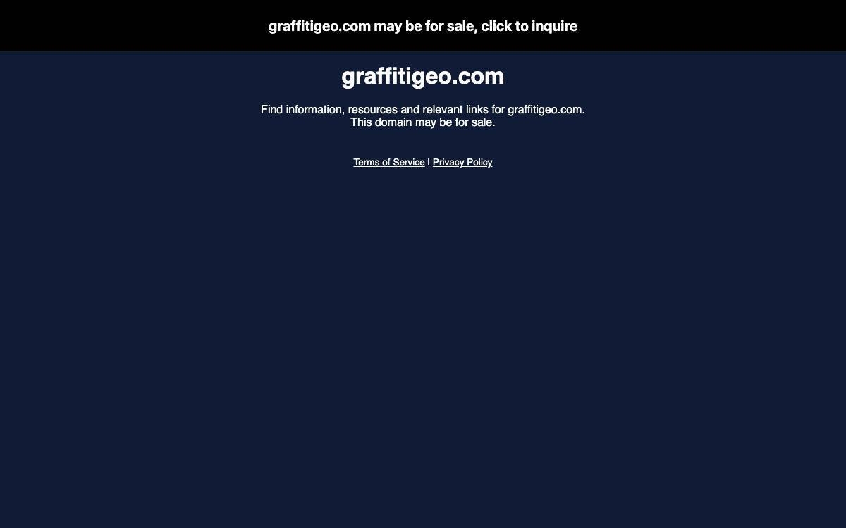 GraffitiGeo website preview