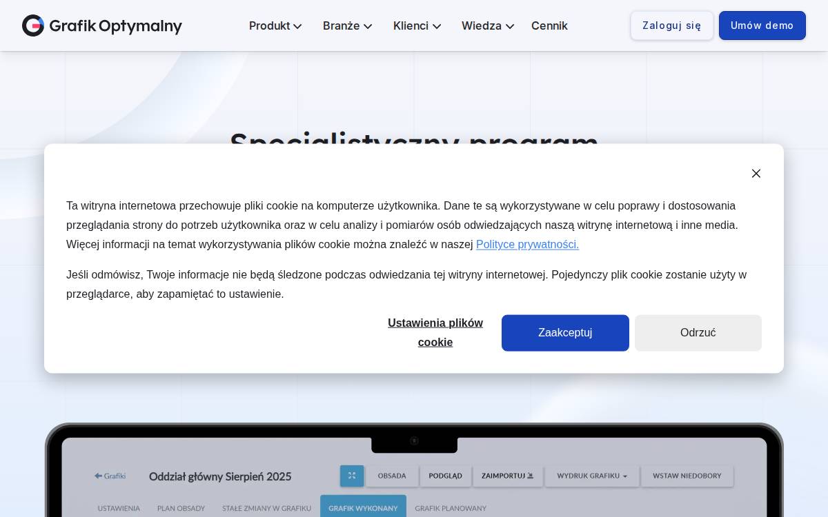 Grafik Optymalny website preview