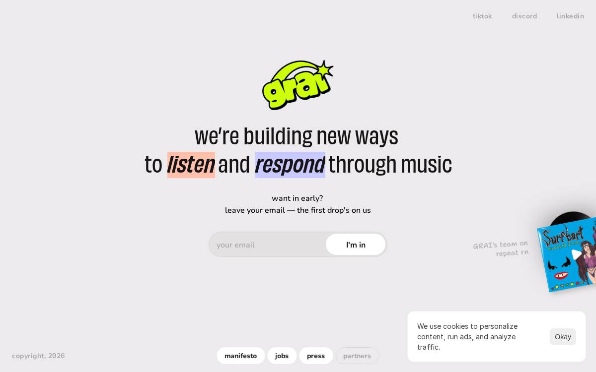 Grai website preview
