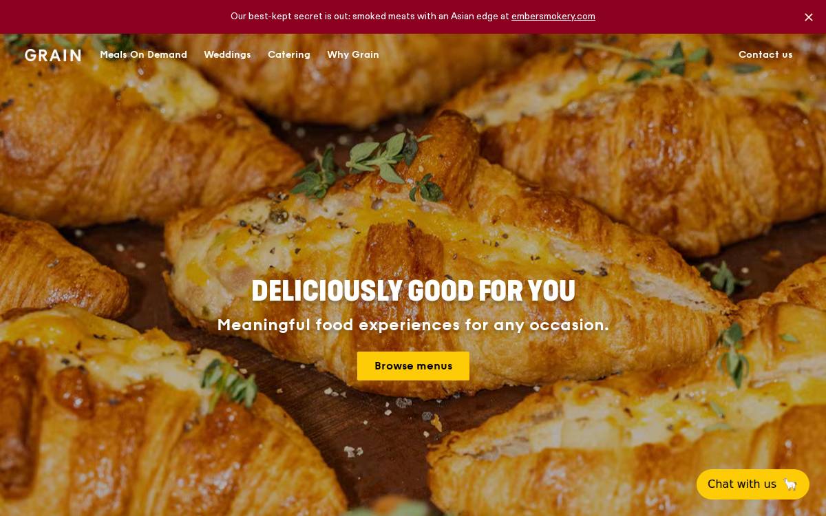 Grain website preview