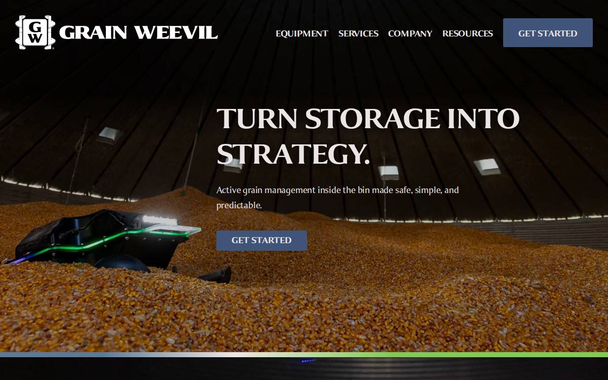 Grain Weevil website preview