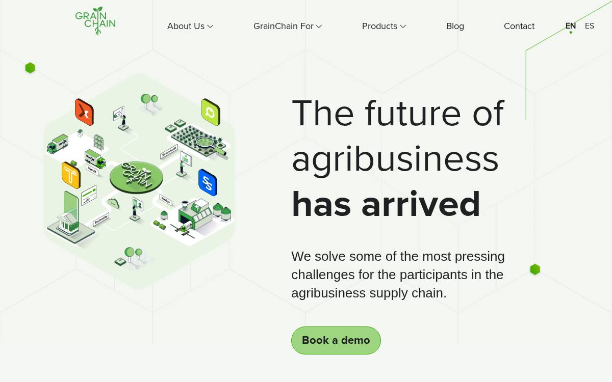 Grain Chain website preview