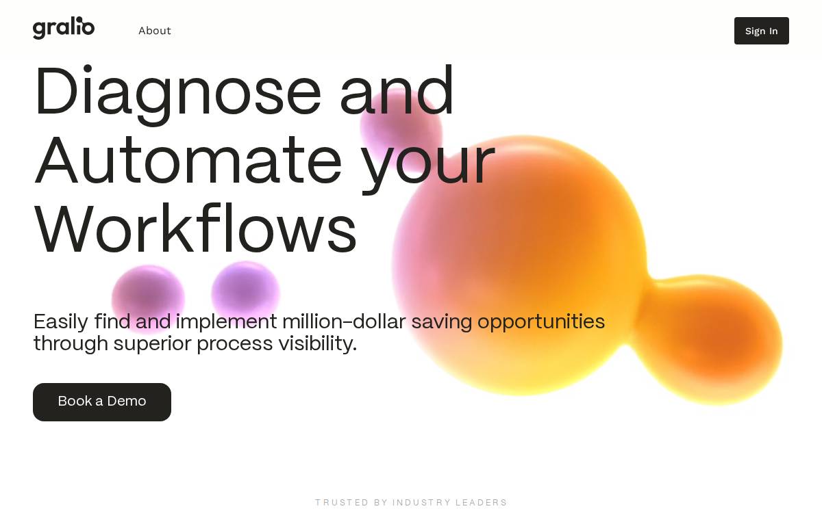 Gralio website preview